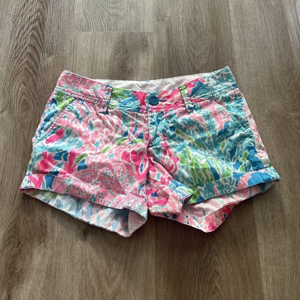 LILLY PULITZER LET’S CHA CHA PRINT CALLAHAN SIZE 0 Coral